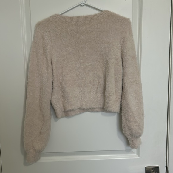 Sunday Best Pink Fuzzy Cardigain - Picture 4 of 6